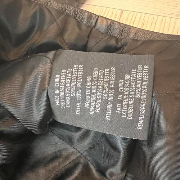 Kc collection womens leather lined‎ blazer. Button front w/ pockets. Sz M - Picture 7 of 8